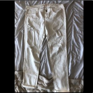 Bullhead Black White Ripped Jeans